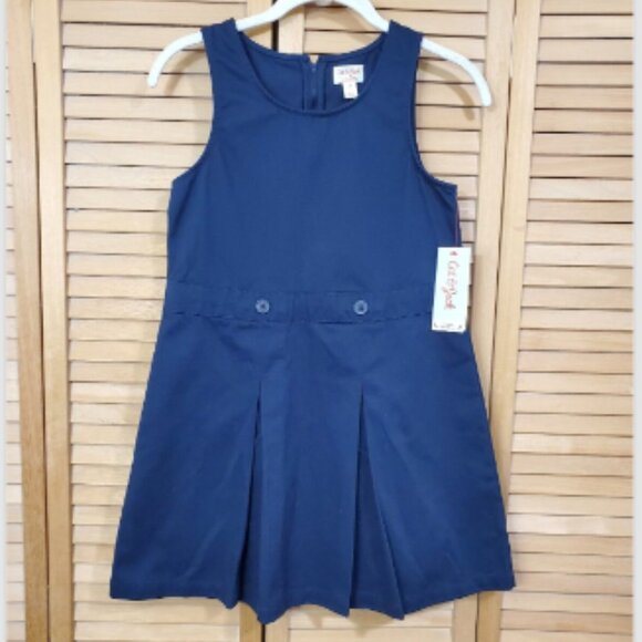 Cat & Jack Girls' Sleeveless Uniform Woven Jumper Size 10 - Picture 6 of 8